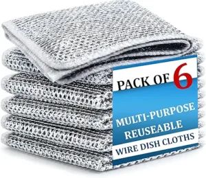 Non-Scratch Steel Wire Dishwashing Cloth