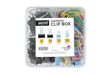BRUSTRO Assorted Clip Box