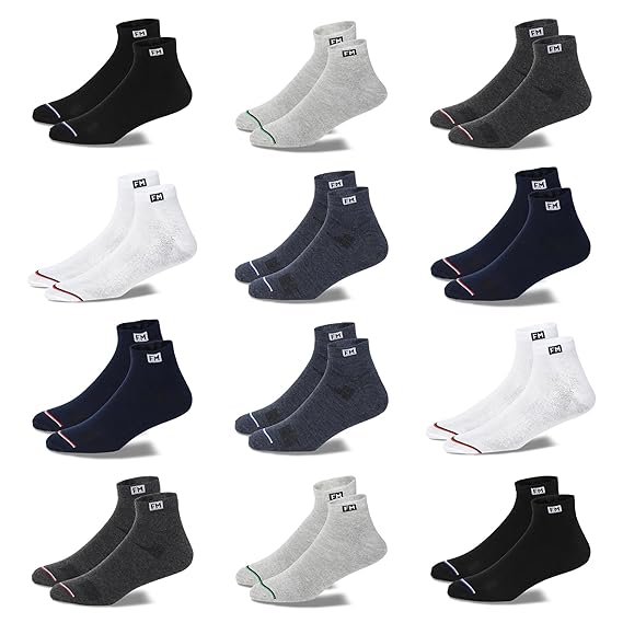 12 Pairs Sports Ankle Cotton Socks